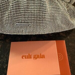 Cult Gaia Slouchy Shell Bara Mini Crystal Bag